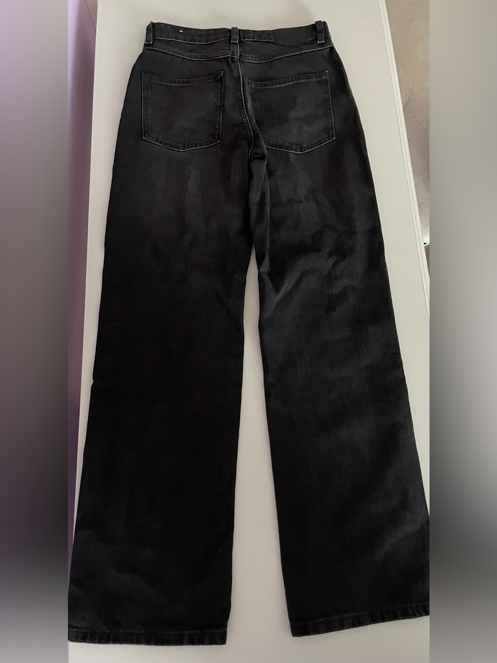 Straight Leg High-Rise Women’s Jeans — Black - Picture 3 of 3